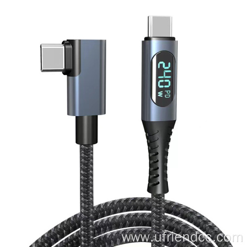 LED Power Display PD 240W Fast Charging Cable